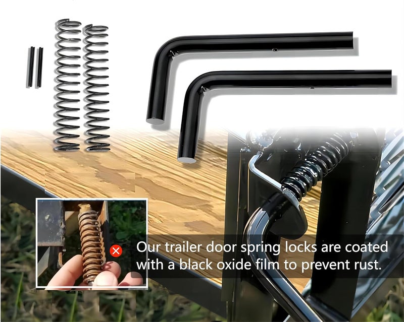 DUODUO Trailer Door Spring Lock Repair Kit 819T, Compatible with 4X8NG 5XI0LGW2K 6X8GW13 7X16HDLAND, for Van Trailer, Trailer Door Pins, Trailer Door Locks (2 pcs) - Image 2